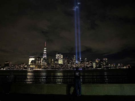 Tribute In Light Shines Above The Skyline On Eve Of 911 Attack