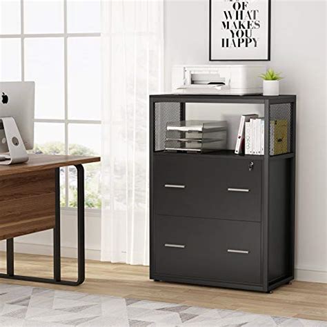 Filing cabinets are used to store official documents safely and declutter your workspace. Tribesigns 2 Drawer Lateral File Cabinet with Lock ...