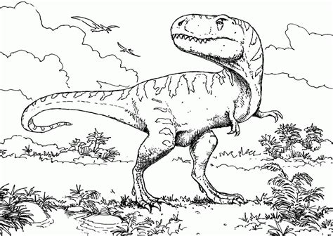 Dinosaur T Rex Coloring Pages Coloring Home