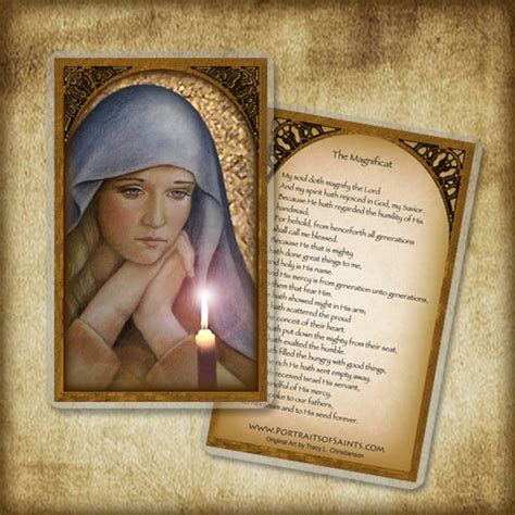 The First Advent Holy Card Magnificat Prayer Etsy