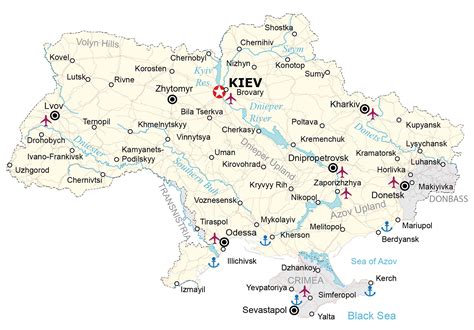 Map Of Ukraine Gis Geography