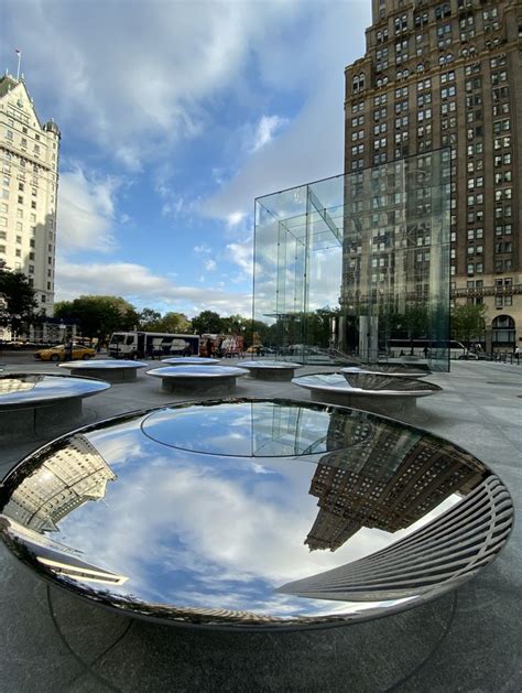 The Reopening Of Fifth Avenues Glass Apple Cube In New York City