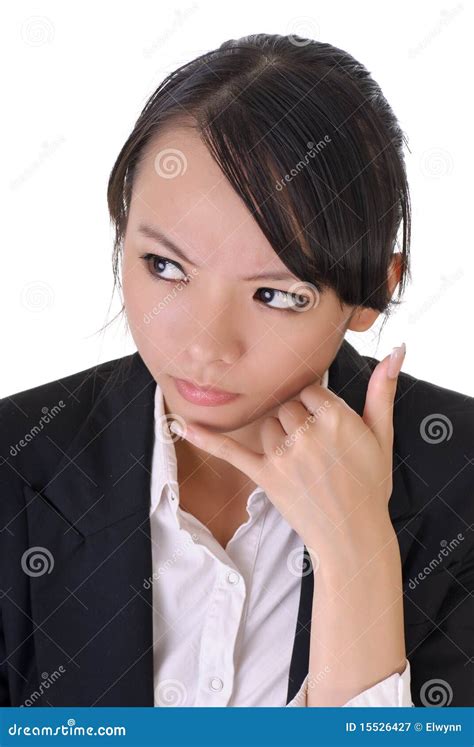 Worried Business Woman Stock Image Image Of Face Communication 15526427