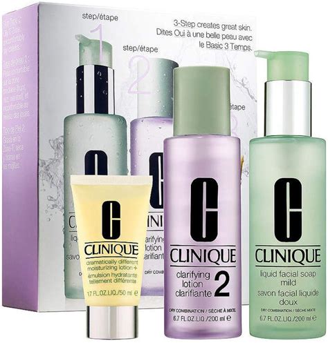 Clinique 3 Step Skin Care System For Skin Type 2 Dry To Dry Combination