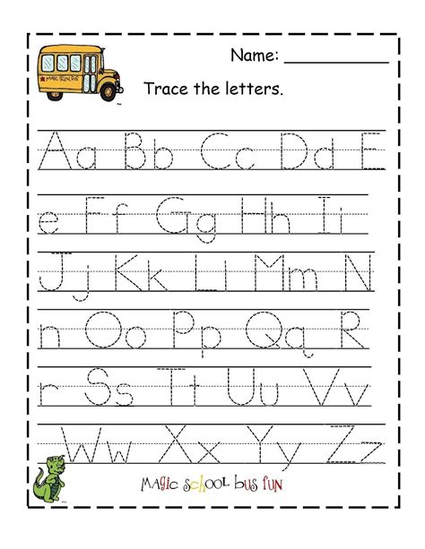 Free Printable Tracing Letters For Preschoolers
