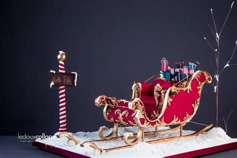 Santas Sleigh Tutorial Christmas Cake Santa Sleigh Christmas