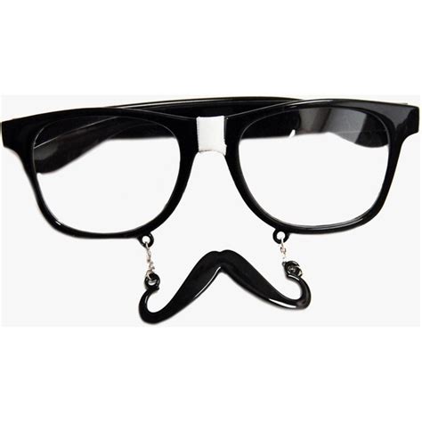 Mustache Nerd Tape Glasses Liked On Polyvore Mustache Glasses My Style