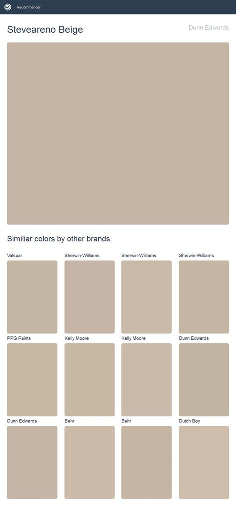 Steveareno Beige Dunn Edwards Click The Image To See Similiar Colors
