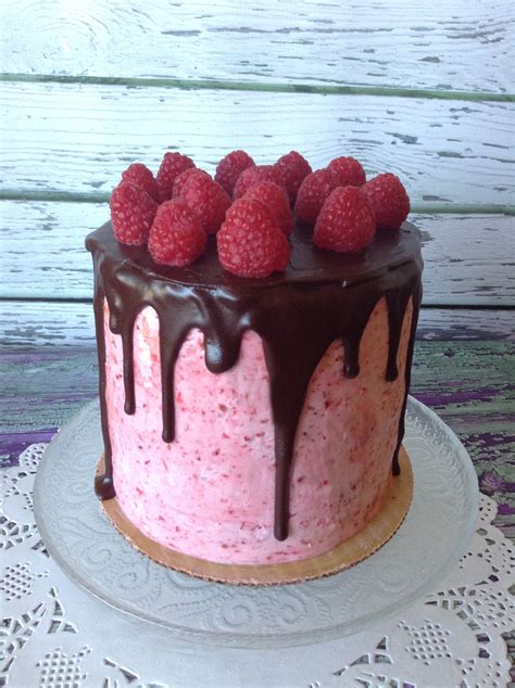 Dark Chocolate Raspberry Layer Cake Say It With Cake