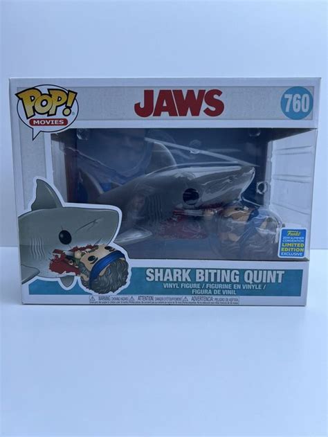 Funko Pop Movies Jaws Shark Biting Quint Edition Limitée Kaufen Auf