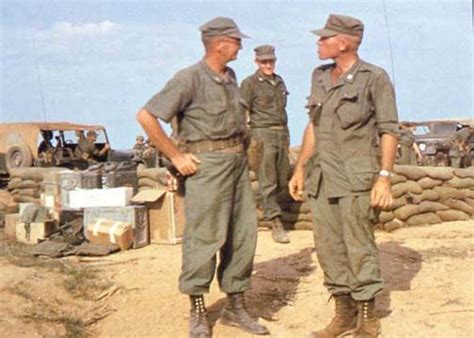 Us Advisors In Vietnam 1963 1964 M 1951 Field Cap Is Still Worn