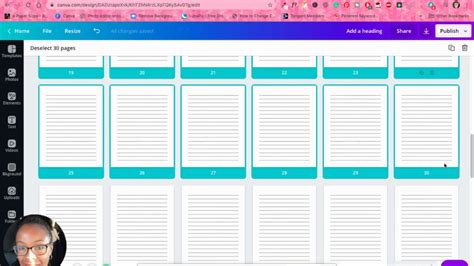 how to create blank lined pages using canva youtube