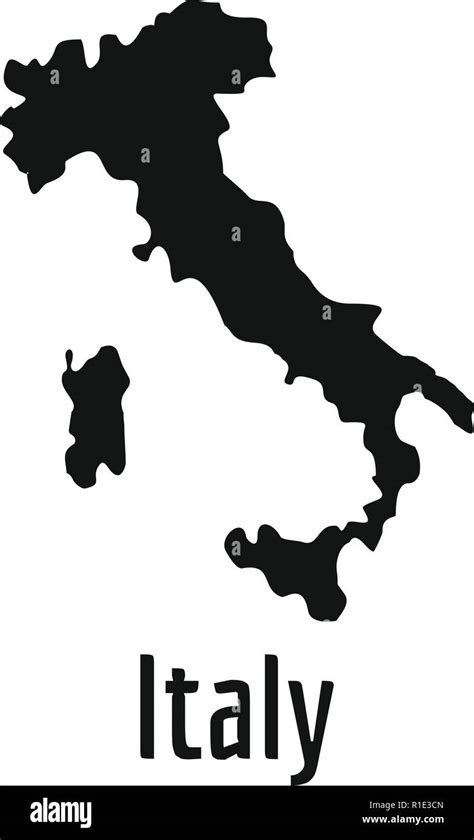 Cartina Dell Italia In Bianco E Nero