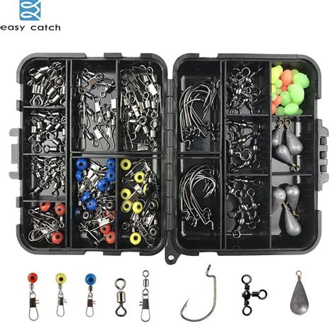 Easy Catch 160pcsset Fishing Accessories Kit Including Jig Hooks
