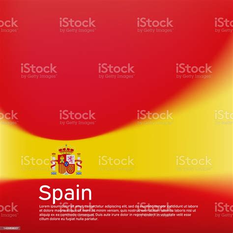Sfondo Della Bandiera Della Spagna Modello Sfocato Nei Colori Della