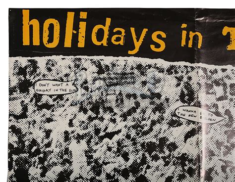 Virgin Records Uk Promo Poster For The 1977 Sex Pistols Single Holidays In The Sun Reid Was Th