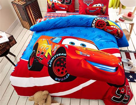 A vintage themed bedroom with a vintage truck and a beautiful backdrop that doesn't just look vintage but ready, set, go to bed! Cars Movie Themed Bedding Set | EBeddingSets