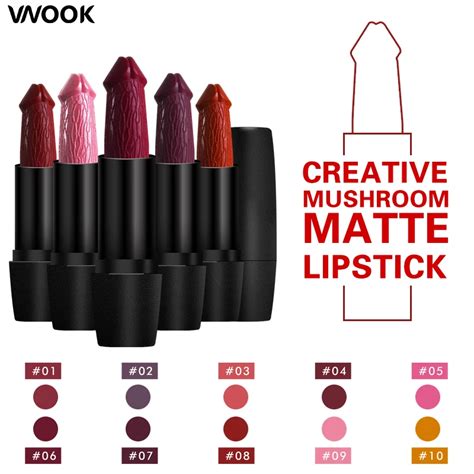 Pop 20 Colors Penis Shape Lipstick Lips Stick Matte Waterproof Long Lasting Cosmetic Rouge Pop