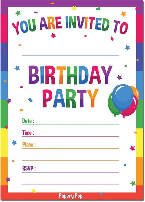 69 Best Birthday Invitations Birthday Party Invite Cards