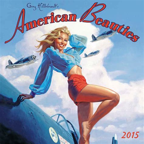 Greg Hildebrandts American Beauties 2015 Pinup Calendar Signed