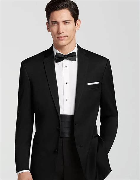 Classic Style Mens Modern Fit Suit Single Breasted Center Vent Notch