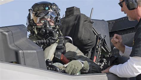 F 35 Pilots Dress For Chemical And Biological Warfare For The First Time