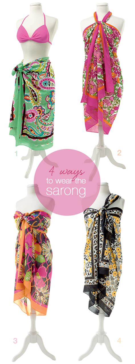 4 Way Tie 4 Ways To Wear The Sarong Vbsummer Summer Wear Summer Outfits Cute Outfits How To