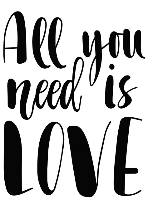 Kit Poster All You Need Is Love Estúdio Lamore Elo7