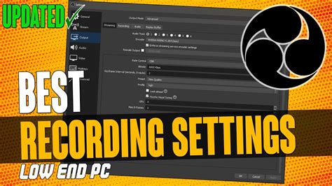 Best Obs Recording Settings For Low End Pc Updated 1080p60 No Lag
