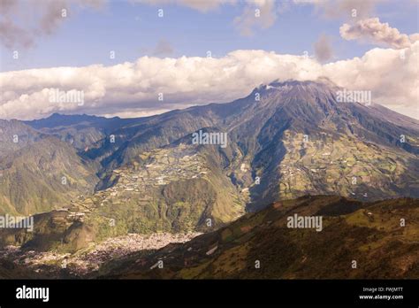 Tungurahua Volcano Devastating Explosion Ecuador South America Stock