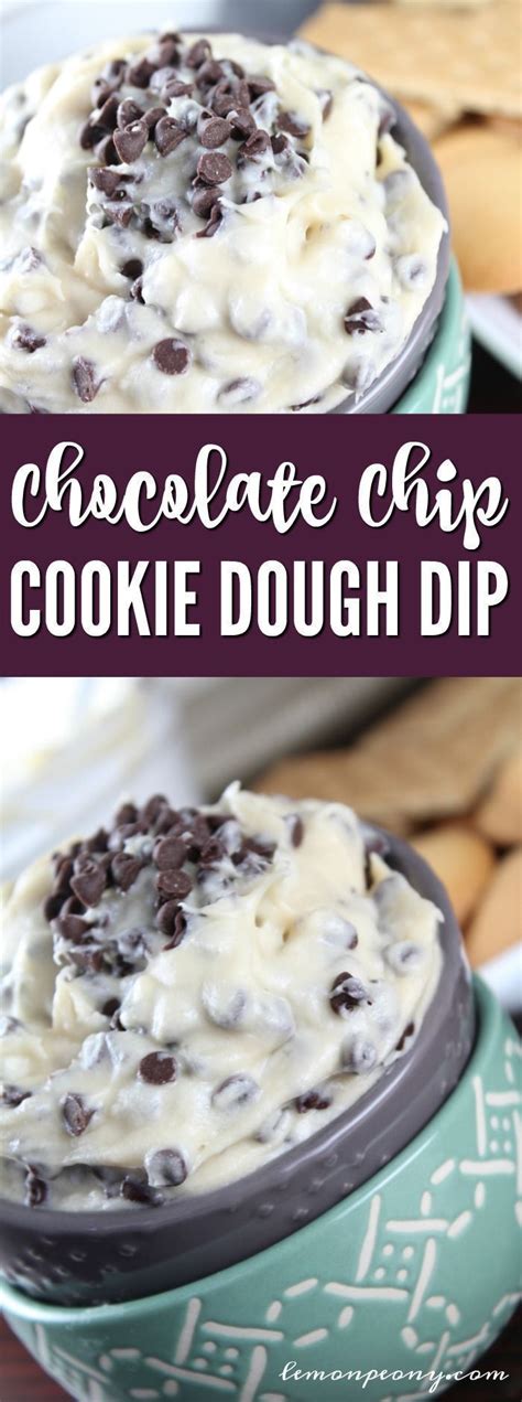 Chocolate Chip Cookie Dough Dip Easy Snack Or Dessert Recipe For