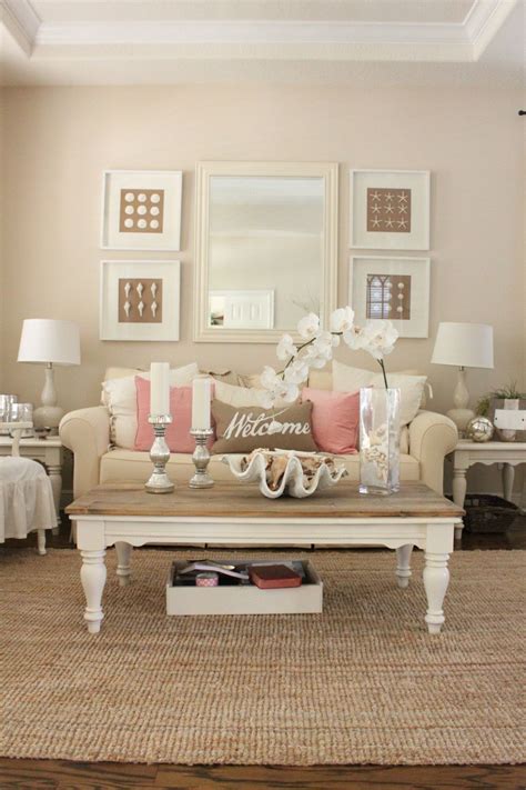 Arch between rooms, seating furniture placement (parallel, adjacent, square, diagonal). Pink Decor for Living Room and Dining Room - Starfish ...