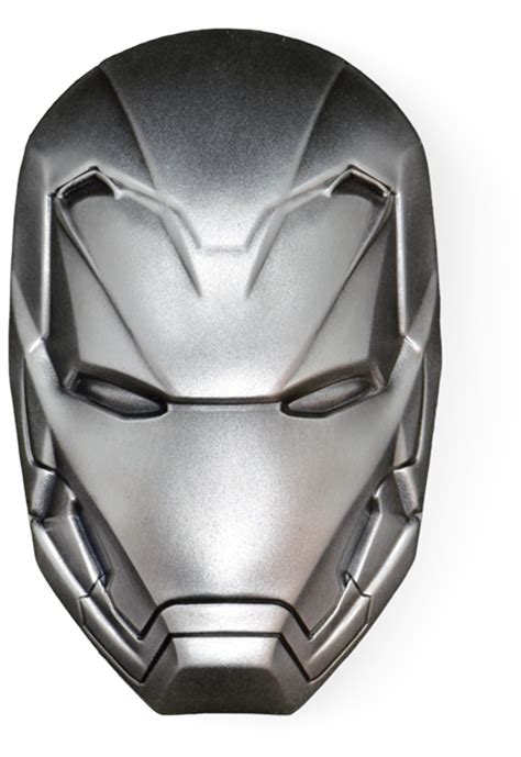 Iron Man Mask Marvel 2 Oz Silver Coin Clipart Large Size Png Image
