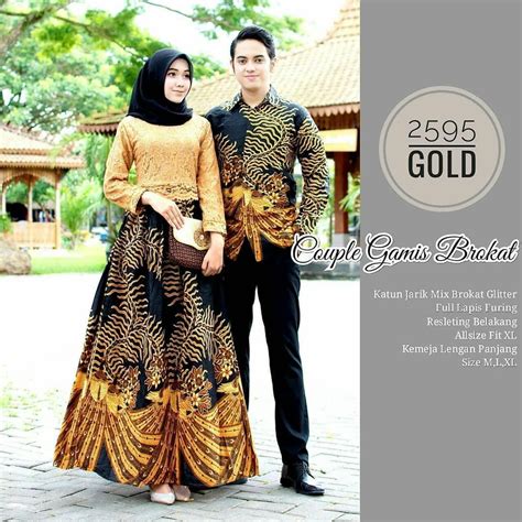 Maybe you would like to learn more about one of these? Model Baju Gamis Brokat Couple Suami Istri - Voal Motif
