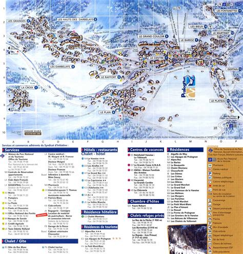 Plans De La Station Pralognan La Vanoise Sports