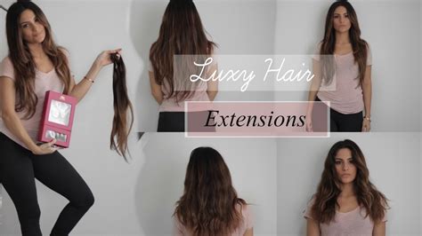 This is a sample swatch of the ombre blonde luxy hair shade. LUXY HAIR EXTENSIONS REVIEW | OMBRE CHESTNUT 160 gram ...