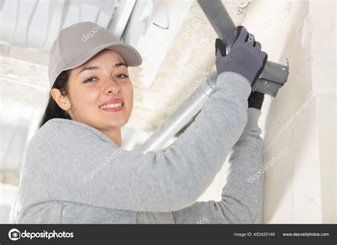 Female Construction Site Engineer Smiling Stock Photo By ©photography33
