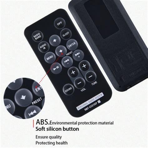 Rmt Ccs15ip Remote For Sony Personal Audio System Receiver Icf Cs15ip