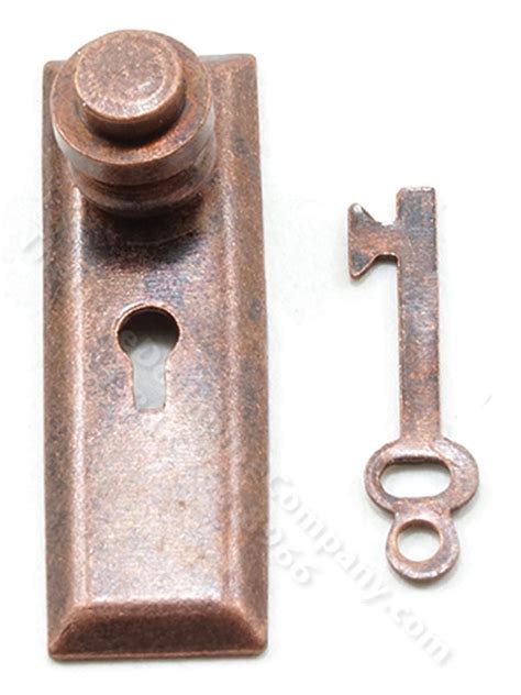 Oiled Bronze Knob With Key Plate For Dollhouses 2pkg Hh Cla05526