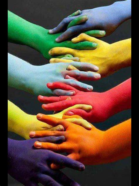 The Colorful White Colorful Hands