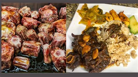 My Tender Jamaican Oxtail Recipe Browning Oxtails Youtube