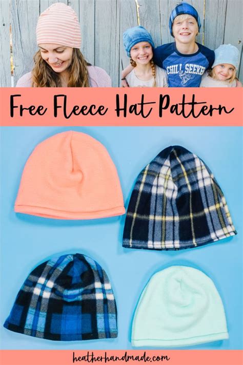 Free Fleece Hat Pattern • Heather Handmade