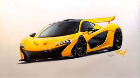 Mclaren P1 Drawing And Rendring Youtube