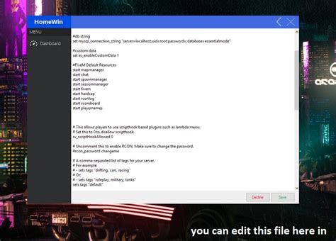 Maybe you would like to learn more about one of these? GTA 5 FiveM Server Creator - HomeWin Mod - GTAinside.com