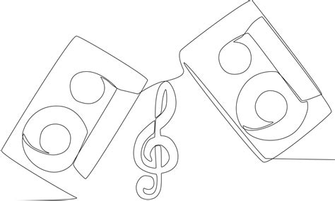 Two Music Tapes With Musical Notation In The Middle 23005944 Vector Art