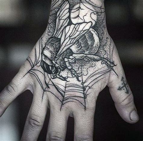 They require commitment, a virtue that is closely connected with getting inked. 50 Bee Tattoo Designs For Men - A Sting Of Ink Ideas
