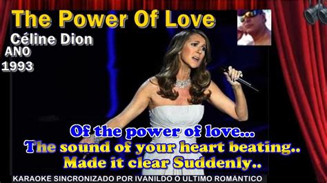 The Power Of Love Céline Dion Karaoke Youtube
