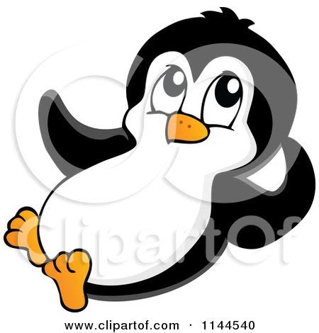 You can use penguin clip art for a variety of purposes, from creating a powerpoint program about the daily life of penguins to creating invitations for a children's birthday party. Cartoon of a Cute Little Penguin Sliding - Royalty Free ...