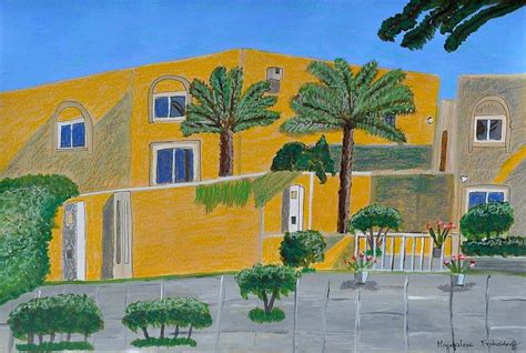 Salwa Garden Village Compound Painting By Magdalena Frohnsdorff Pixels