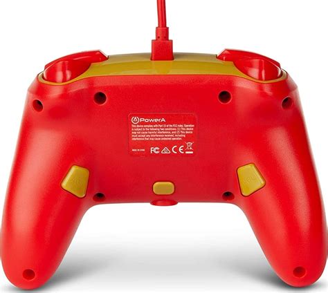 Powera Enhanced Wired Controller For Nintendo Switch Mario Golden M